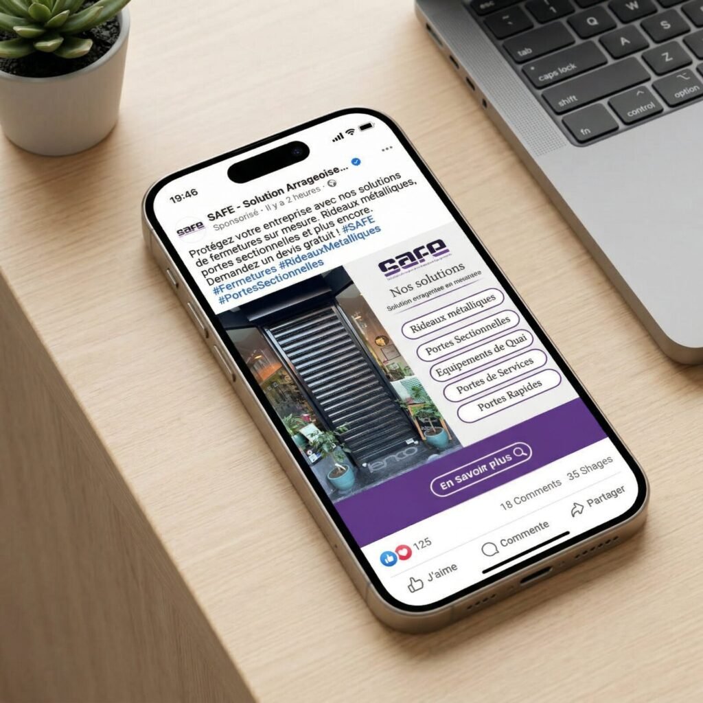 Safe Services, campagne publicitaire Facebook et Instagram